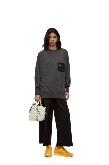Light Celadon Compact Hammock bag in soft grained calfskin Loewe 84PR343 Women
