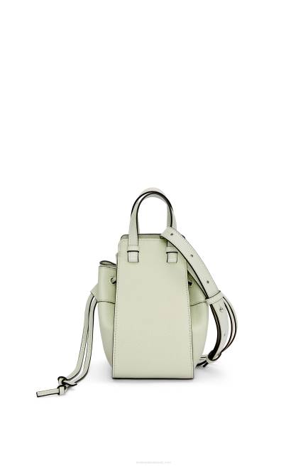 Light Celadon Mini Hammock drawstring in soft grained calfskin Loewe 84PR244 Women
