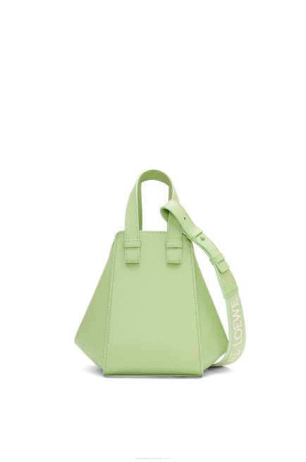 Lime Green Glaze Compact Hammock in satin calfskin Loewe 84PR408 Women