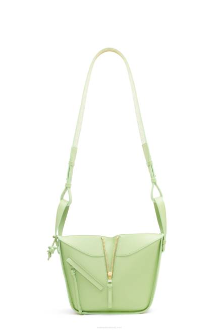 Lime Green Glaze Compact Hammock in satin calfskin Loewe 84PR408 Women