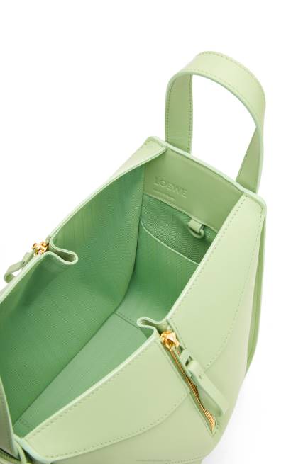 Lime Green Glaze Compact Hammock in satin calfskin Loewe 84PR408 Women