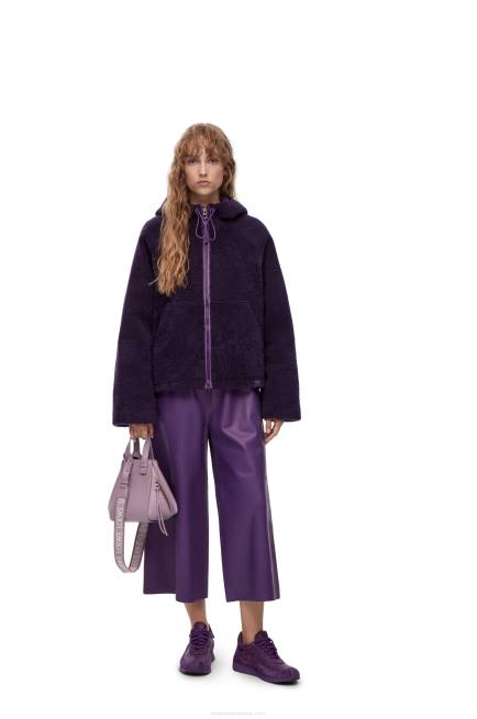 Pale Aubergine Glaze Compact Hammock in satin calfskin Loewe 84PR312 Women