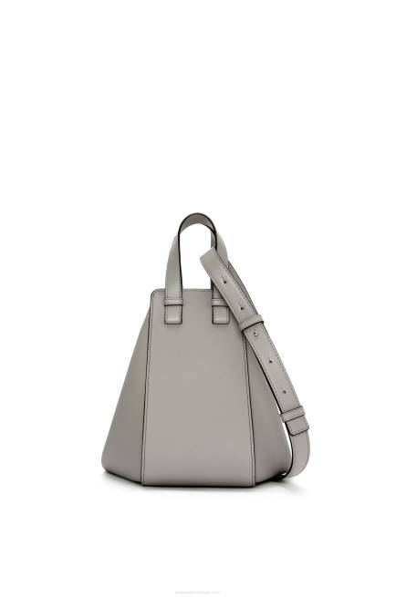 Pearl Grey Small Hammock bag in soft grained calfskin Loewe 84PR434 Women