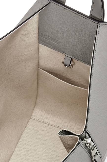 Pearl Grey Small Hammock bag in soft grained calfskin Loewe 84PR434 Women