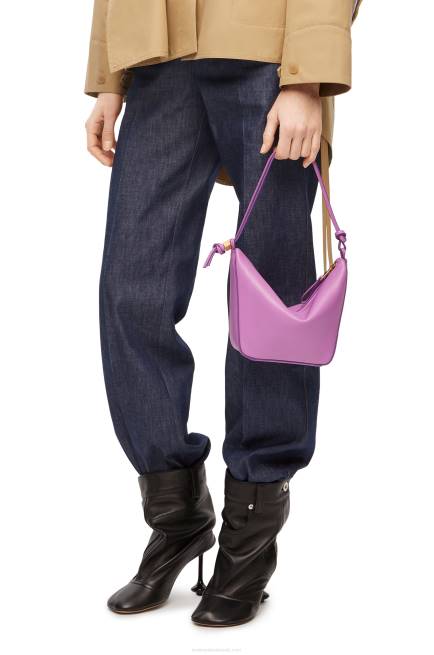 Rockrose Mini Hammock Hobo bag in classic calfskin Loewe 84PR332 Women