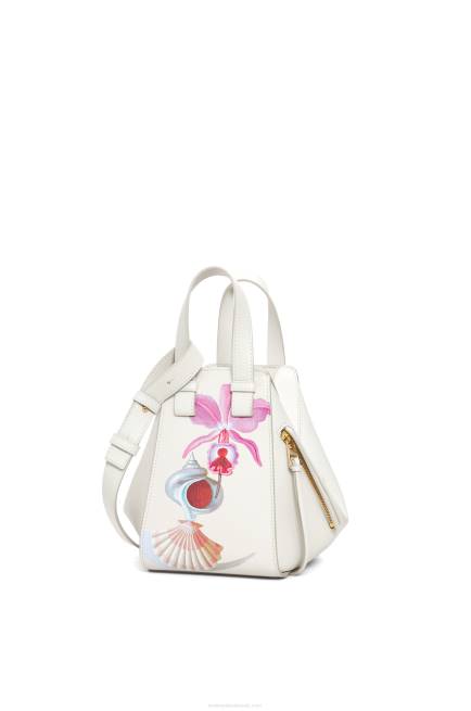 Soft White Maruja Mallo Hammock compact bag in classic calfskin Loewe 84PR339 Women