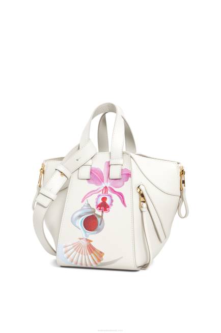 Soft White Maruja Mallo Hammock compact bag in classic calfskin Loewe 84PR339 Women