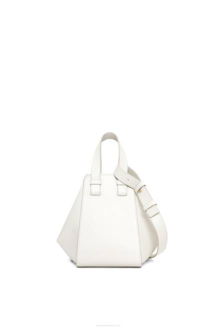 Soft White Maruja Mallo Hammock compact bag in classic calfskin Loewe 84PR339 Women