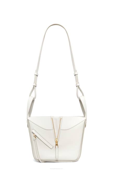 Soft White Maruja Mallo Hammock compact bag in classic calfskin Loewe 84PR339 Women