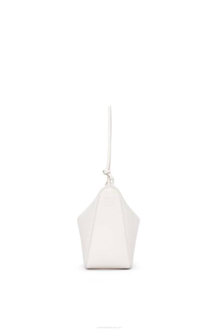 Soft White Mini Hammock Hobo bag in classic calfskin Loewe 84PR324 Women