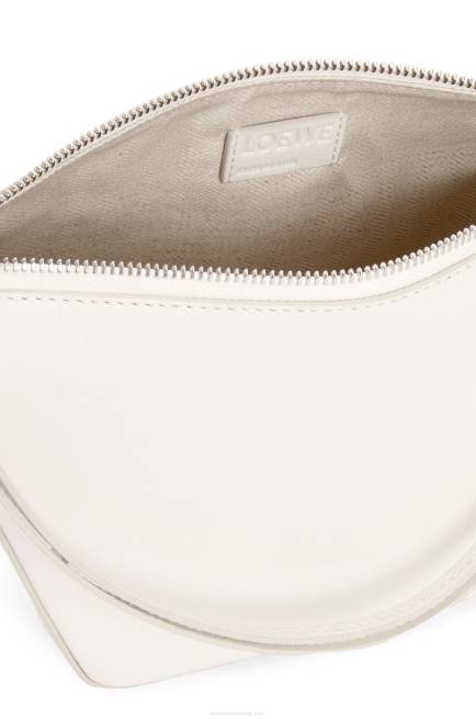 Soft White Mini Hammock Hobo bag in classic calfskin Loewe 84PR324 Women