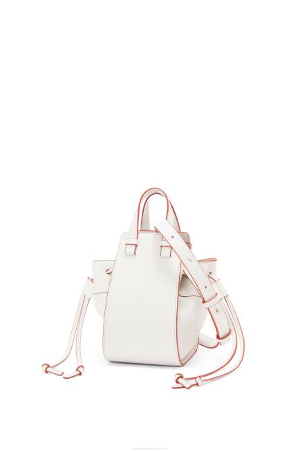Soft White Mini Hammock drawstring in soft grained calfskin Loewe 84PR313 Women
