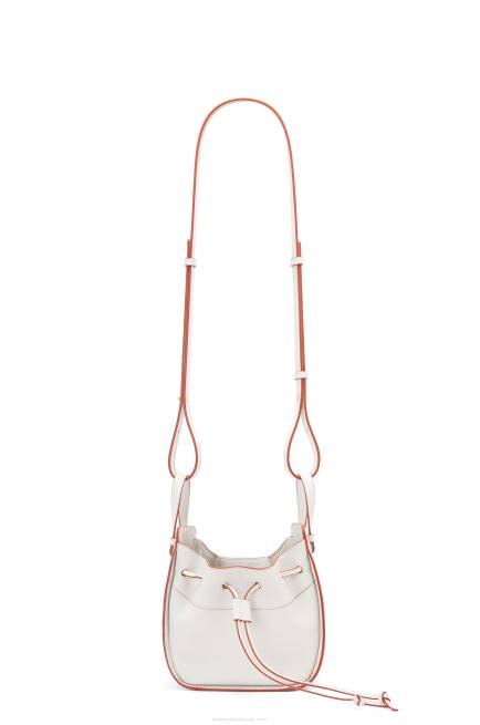 Soft White Mini Hammock drawstring in soft grained calfskin Loewe 84PR313 Women