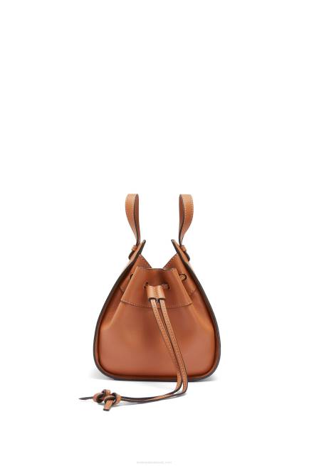 Tan Mini Hammock drawstring in classic calfskin Loewe 84PR242 Women