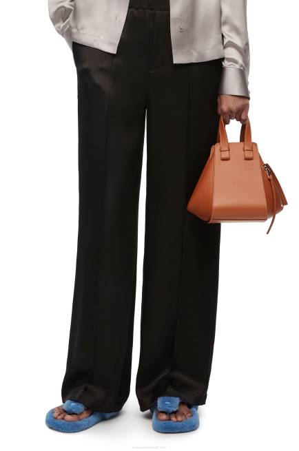 Tan Small Hammock bag in classic calfskin Loewe 84PR469 Women