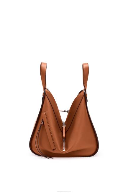 Tan Small Hammock bag in classic calfskin Loewe 84PR469 Women