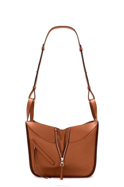 Tan Small Hammock bag in classic calfskin Loewe 84PR469 Women