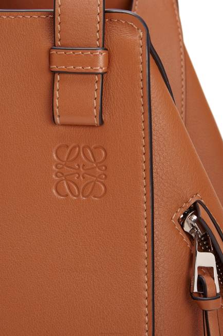Tan Small Hammock bag in classic calfskin Loewe 84PR469 Women