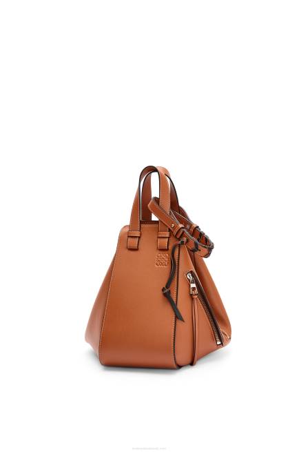 Tan Small Hammock bag in classic calfskin Loewe 84PR469 Women