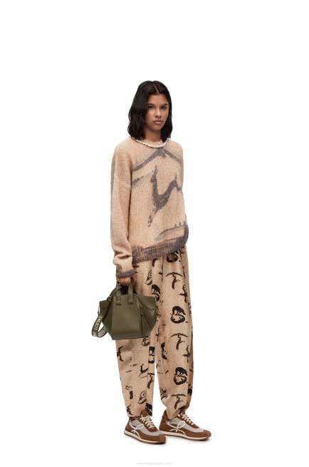 Tea Dust Glaze Compact Hammock in satin calfskin Loewe 84PR431 Women