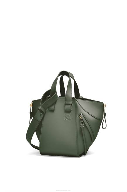 Vintage Khaki Hammock compact bag in satin calfskin Loewe 84PR461 Women