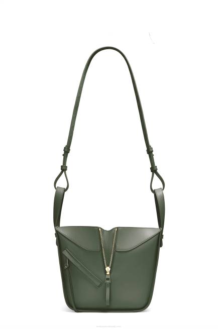 Vintage Khaki Hammock compact bag in satin calfskin Loewe 84PR461 Women