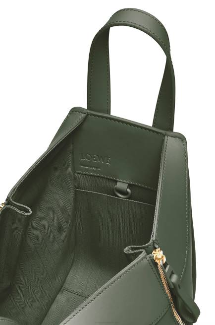 Vintage Khaki Hammock compact bag in satin calfskin Loewe 84PR461 Women