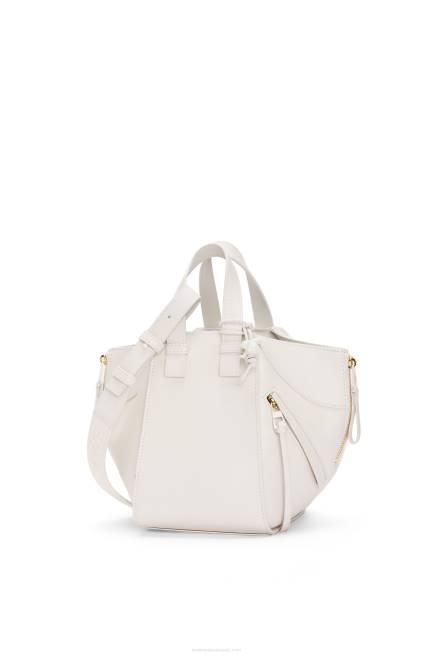 White Glaze Compact Hammock in satin calfskin Loewe 84PR462 Women