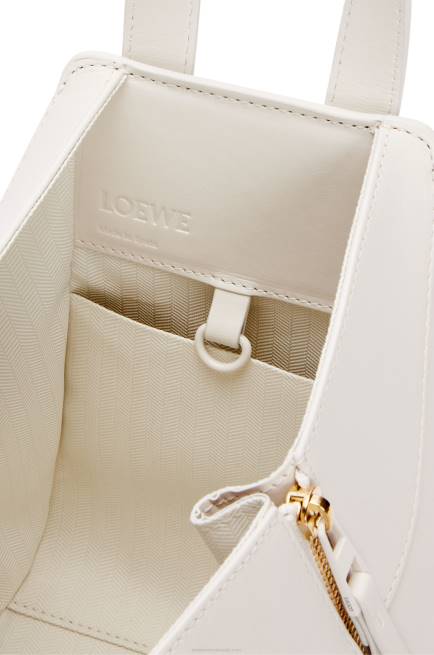 White Glaze Compact Hammock in satin calfskin Loewe 84PR462 Women