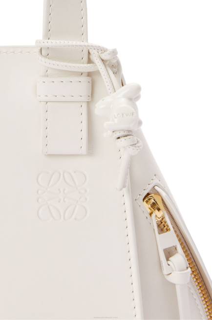 White Glaze Compact Hammock in satin calfskin Loewe 84PR462 Women