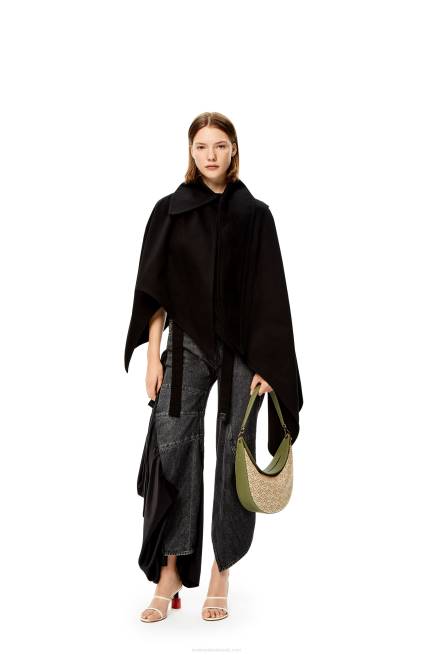 Green/Avocado Green Luna bag in Anagram jacquard and classic calfskin Loewe 84PR510 Women