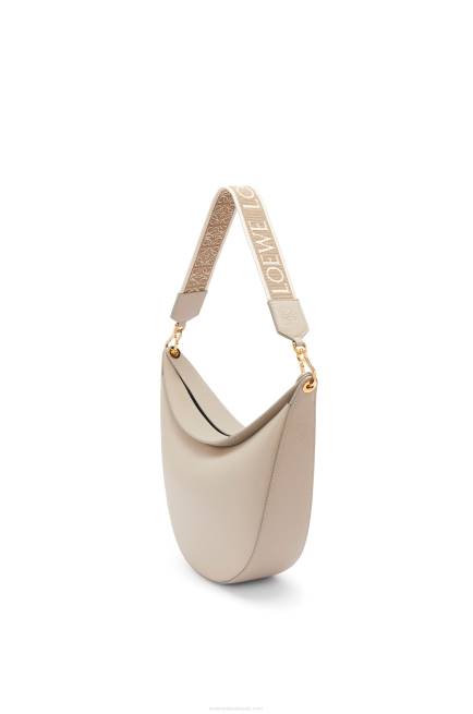Light Oat Luna bag in satin calfskin and jacquard Loewe 84PR522 Women