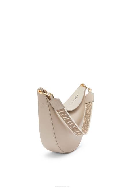 Light Oat Luna bag in satin calfskin and jacquard Loewe 84PR522 Women