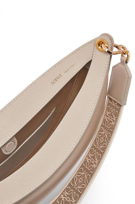 Light Oat Luna bag in satin calfskin and jacquard Loewe 84PR522 Women