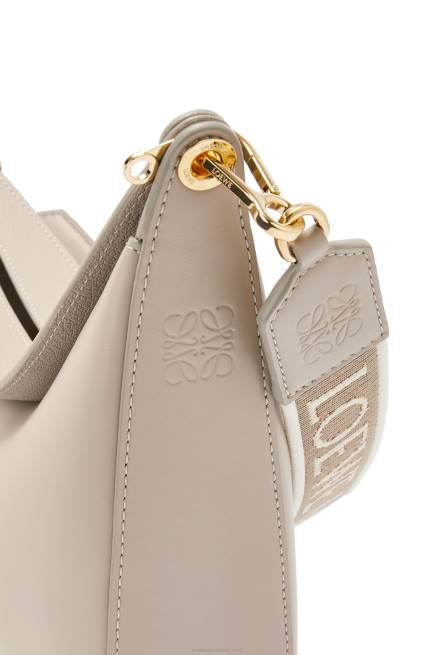 Light Oat Luna bag in satin calfskin and jacquard Loewe 84PR522 Women