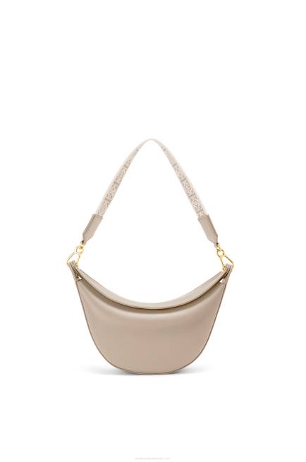 Light Oat Small Luna bag in satin calfskin and jacquard Loewe 84PR475 Women