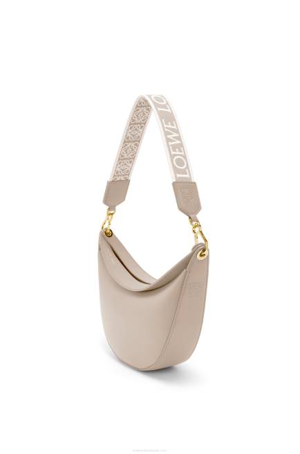 Light Oat Small Luna bag in satin calfskin and jacquard Loewe 84PR475 Women