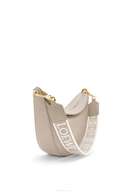 Light Oat Small Luna bag in satin calfskin and jacquard Loewe 84PR475 Women