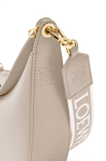 Light Oat Small Luna bag in satin calfskin and jacquard Loewe 84PR475 Women