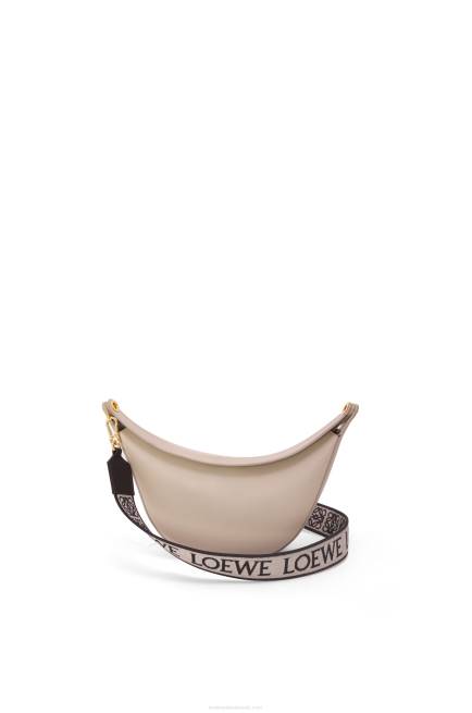 Light Oat Small Luna bag in satin calfskin and jacquard Loewe 84PR475 Women