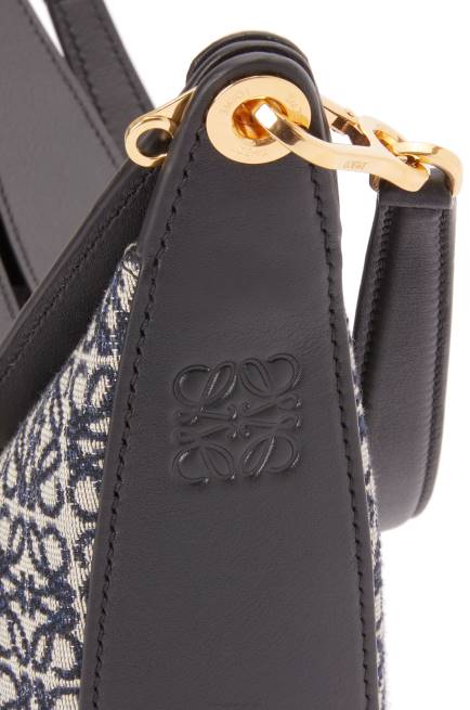 Navy/Black Luna bag in Anagram jacquard and classic calfskin Loewe 84PR451 Women