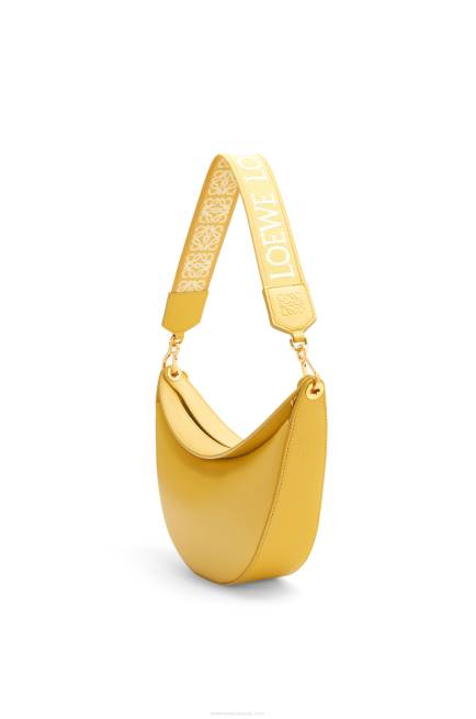 Pale Yellow Glaze Small Luna in satin calfskin Loewe 84PR454 Women