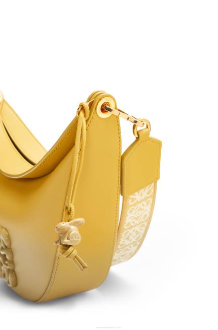 Pale Yellow Glaze Small Luna in satin calfskin Loewe 84PR454 Women