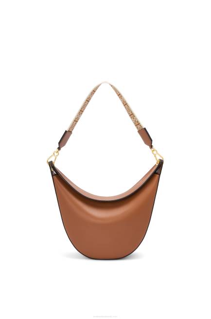 Pecan Luna bag in satin calfskin and jacquard Loewe 84PR453 Women