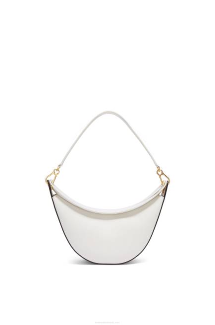 Soft White/Natural Small Luna bag in satin calfskin Loewe 84PR449 Women