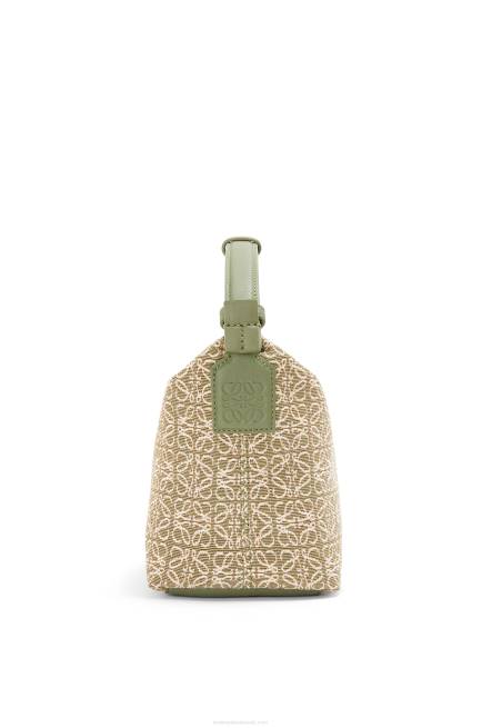 Green/Avocado Green Small Cubi bag in Anagram jacquard and calfskin Loewe 84PR485 Women