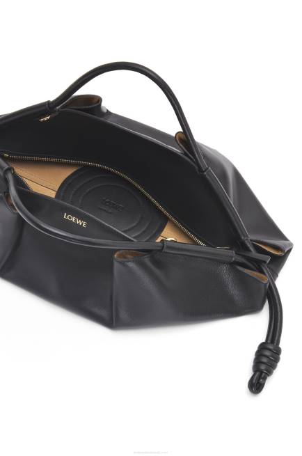 Black Paseo bag in shiny nappa calfskin Loewe 84PR538 Women