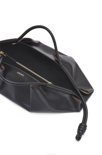 Black Paseo bag in shiny nappa calfskin Loewe 84PR538 Women