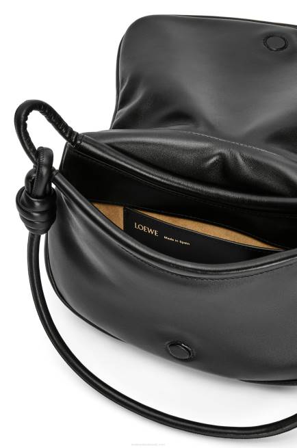 Black Paseo satchel in shiny nappa calfskin Loewe 84PR337 Women