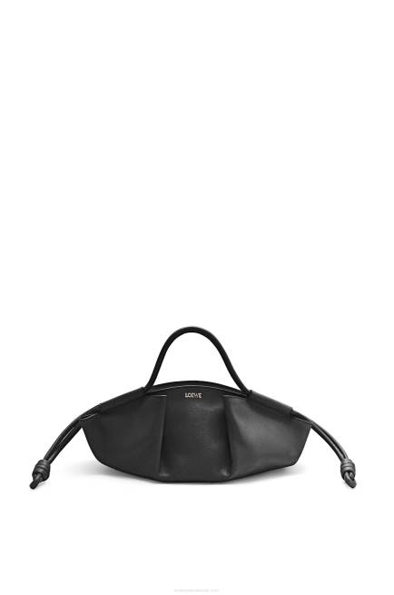 Black Small Paseo bag in shiny nappa calfskin Loewe 84PR347 Women